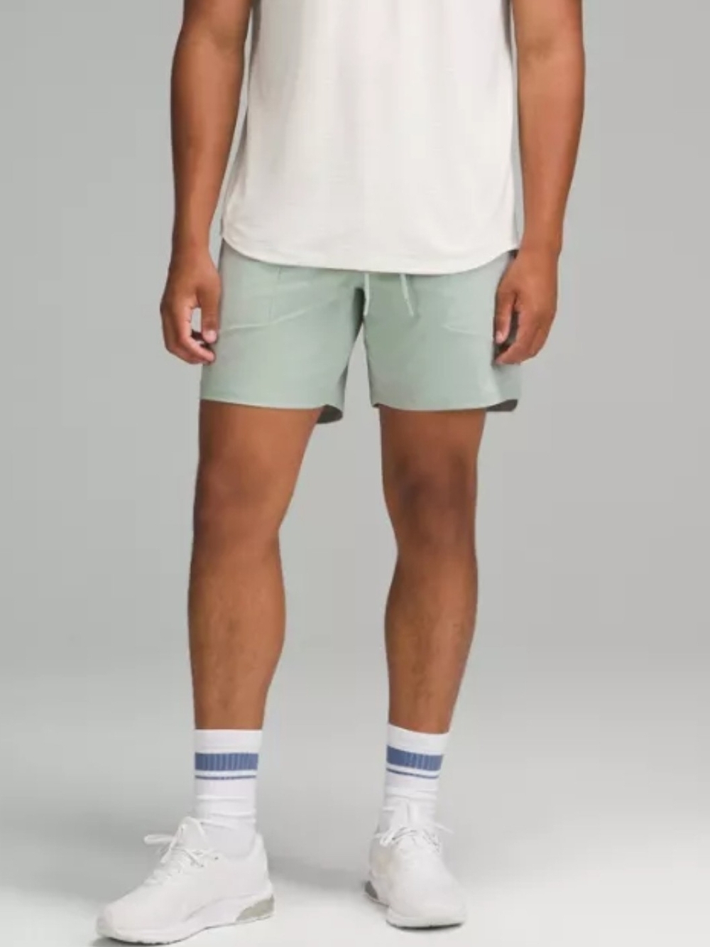 lululemon athletica Men's Light Sage Green Athletic Shorts
